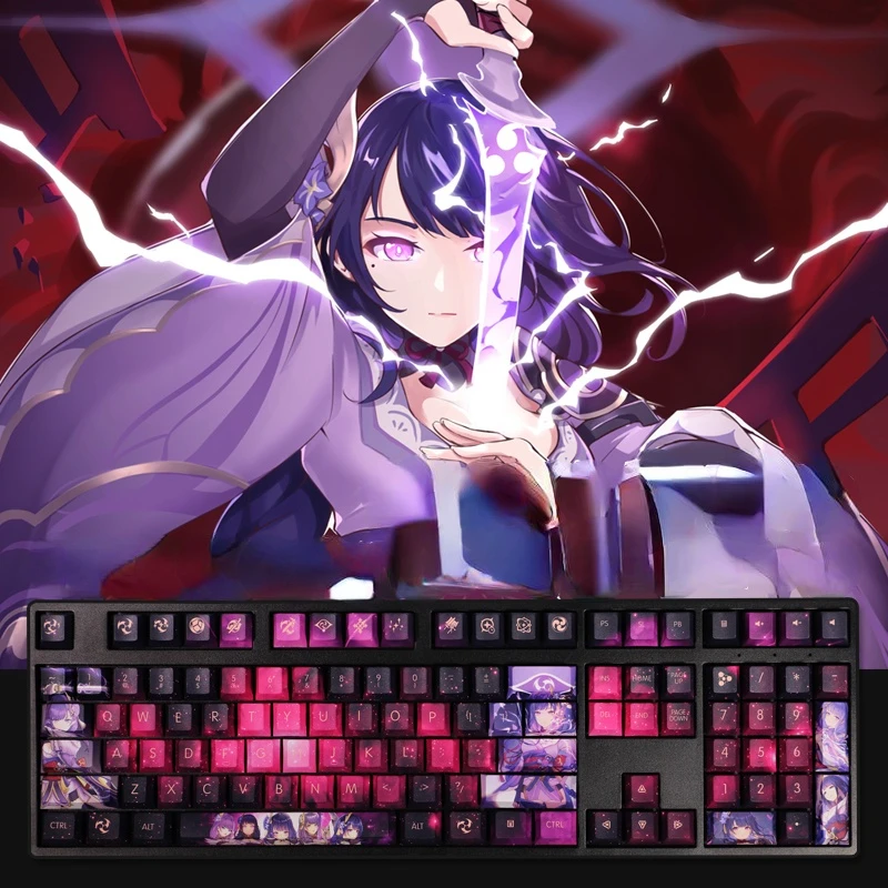 

108-key Original God Barr Raiden General Keycaps PBT Sublimation Animation Keycaps Mechanical Keyboard Keycaps Original Height
