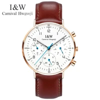 carnival top brand fashion watch men luxury waterproof ultra thin luminous sapphire business quartz wristwatch relogio masculino