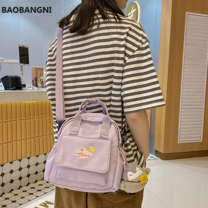 

Cute small backpack kawaii backpack Women Nylon Backpack Waterproof School Bag for Teenagers Girls fashion black backpack