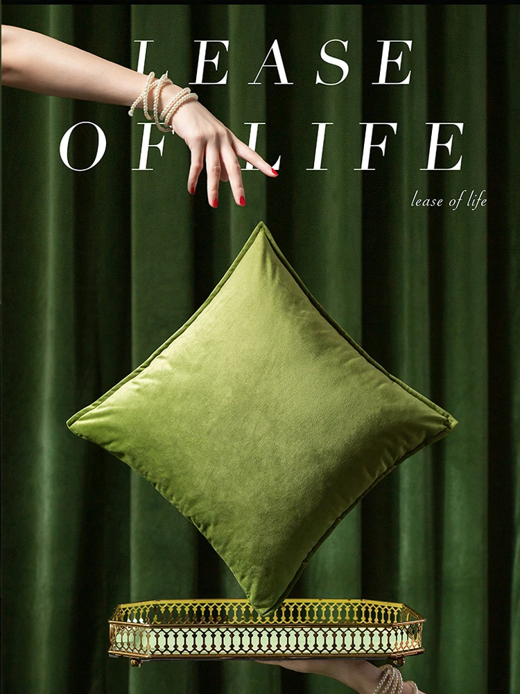 Вельветовый чехол для подушки декоративная наволочка дивана гостиной Housse De Coussin