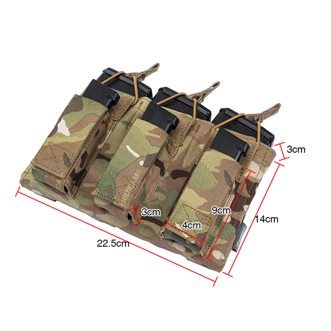 IDOGEAR тактическая Тройная 556 Магнитная сумка для охоты MOLLE страйкбола Gelball 2020 новое