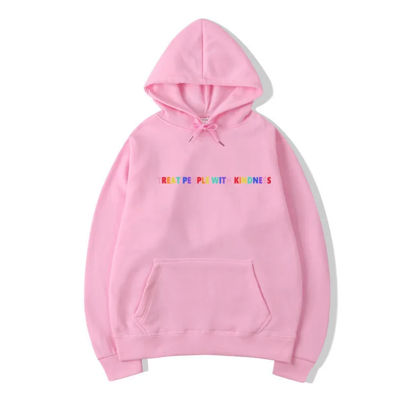 T146A-pink Мужские толстовки с капюшоном в стиле Гарри Стайлз радужного цвета tpwk, унисекс, зимние толстовки с капюшоном в стиле Харадзюку для мальчиков, мужская одежда - Цвет: T146A-pink