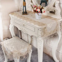european embroidery lace tablecloth fabric modern simple dressing table cloth tv cabinet tablecloth fabric rectangle