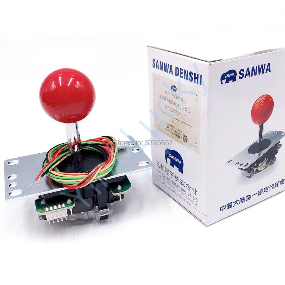 Original Joystick Arcade Sanwa Brand New JLF-TP-8YT Fighting Rocker with 5 Pin Wire for Jamma Mame Controller images - 6