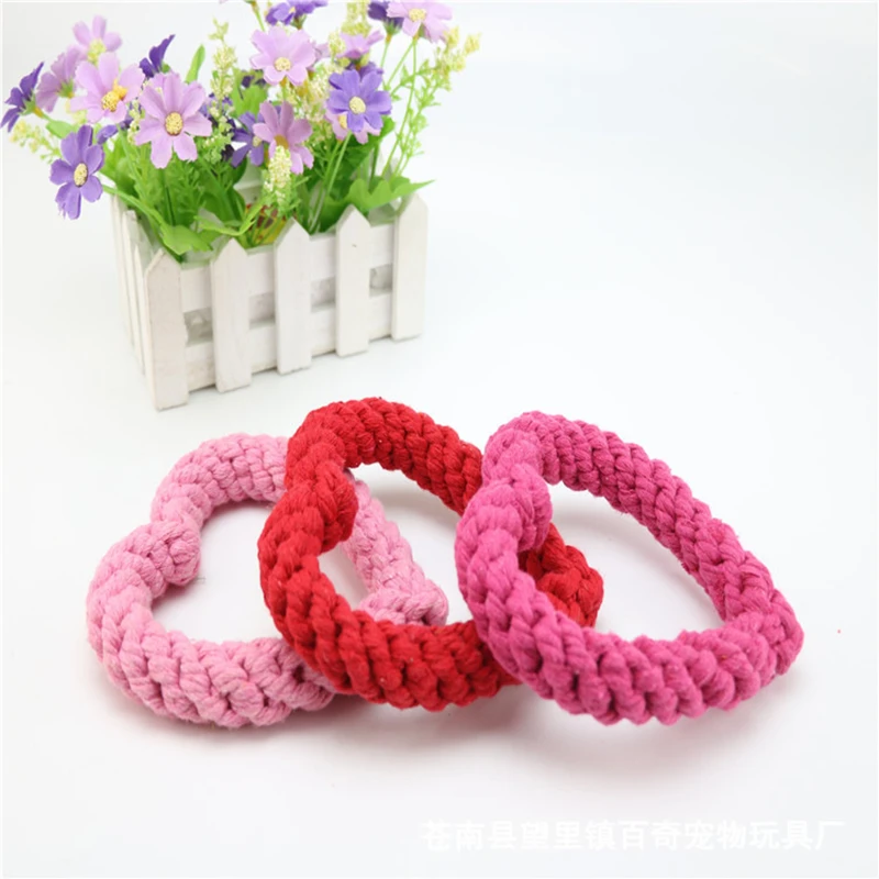 

Pet supplies woven multicolor cotton rope dog bite resistant dog toyQ126