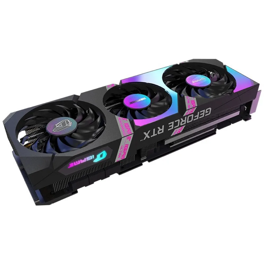 Цветная видеокарта IGame для GeForce RTX 3070ti 3080 3080ti Ultra OC 8G 10G 12G 1710-1755 МГц GDDR6X бит игровая |