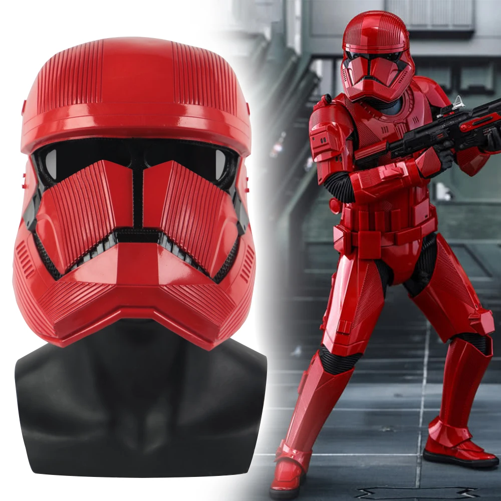 Star 9 The Rise of Skywalker Sith Wars Trooper Красная маска на шлем латексная Kylo Ren джедай Косплей