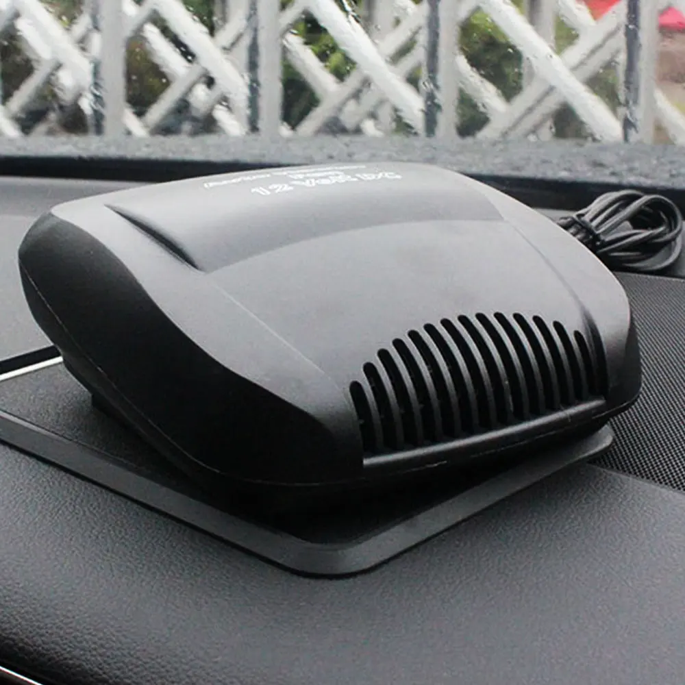 

Vehemo Defroster Car Winter Electric Black Heater ABS 12V Heating Fan Cooler Demister Heater Fan Snow Demister Defroster
