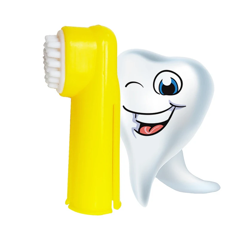 

4 Pcs Pet Toothbrush and Toothpaste Set For Small Medium Large Dogs Ediable Beef Flavors Toothpaste Dental Care Dog Tooth Brush