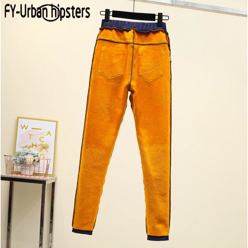 2019 Women Jeans Plus Size Casual high waist summer Autumn Pant Slim Stretch Cotton Denim Trousers for woman Blue black | Женская одежда