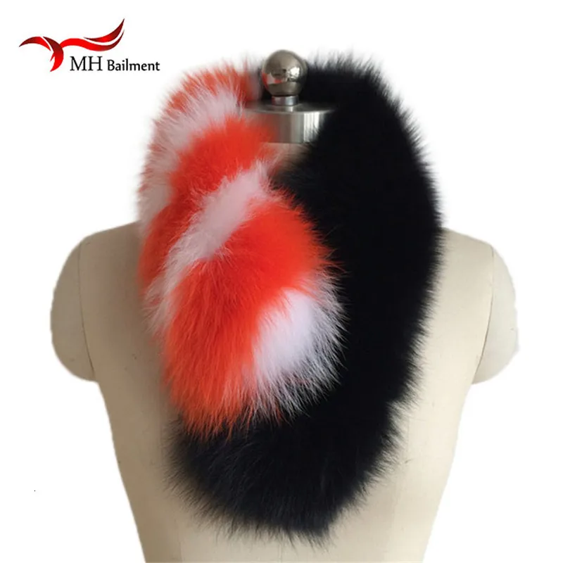 Новый женский шарф из 100% натурального меха лисы зимний детский мужской