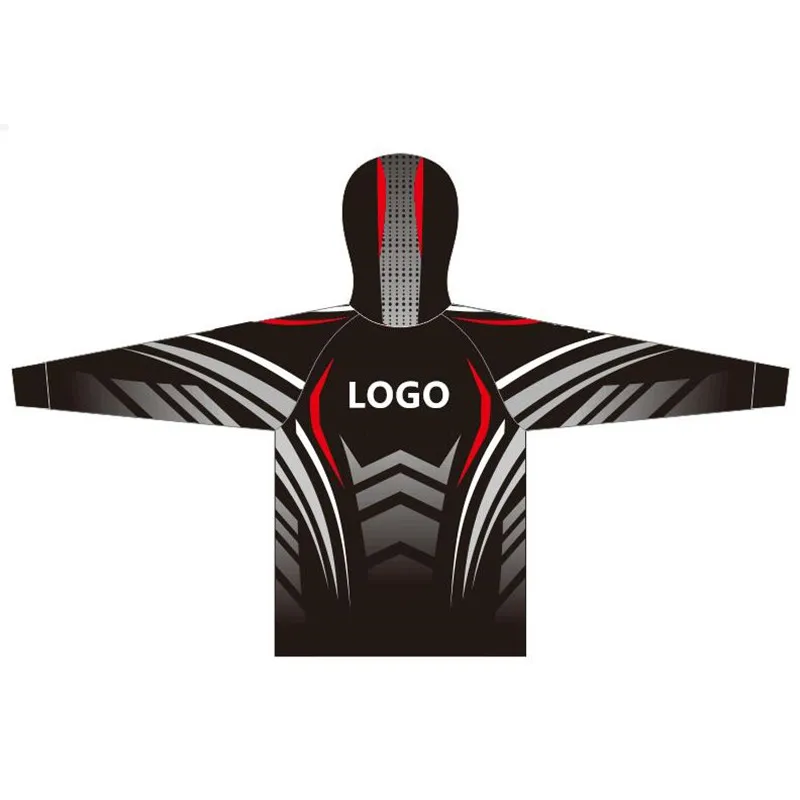 Изготовленный на заказ логотип летняя анти УФ с капюшоном рыболовная одежда