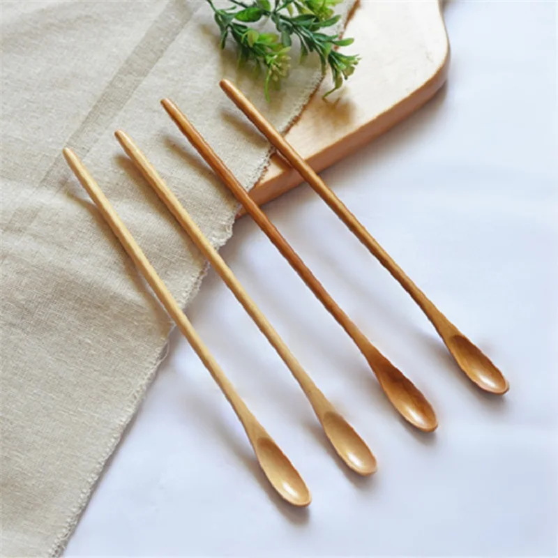 Визуальная деревянная медовая ложка для меда емкость с длинной ручкой мешалка