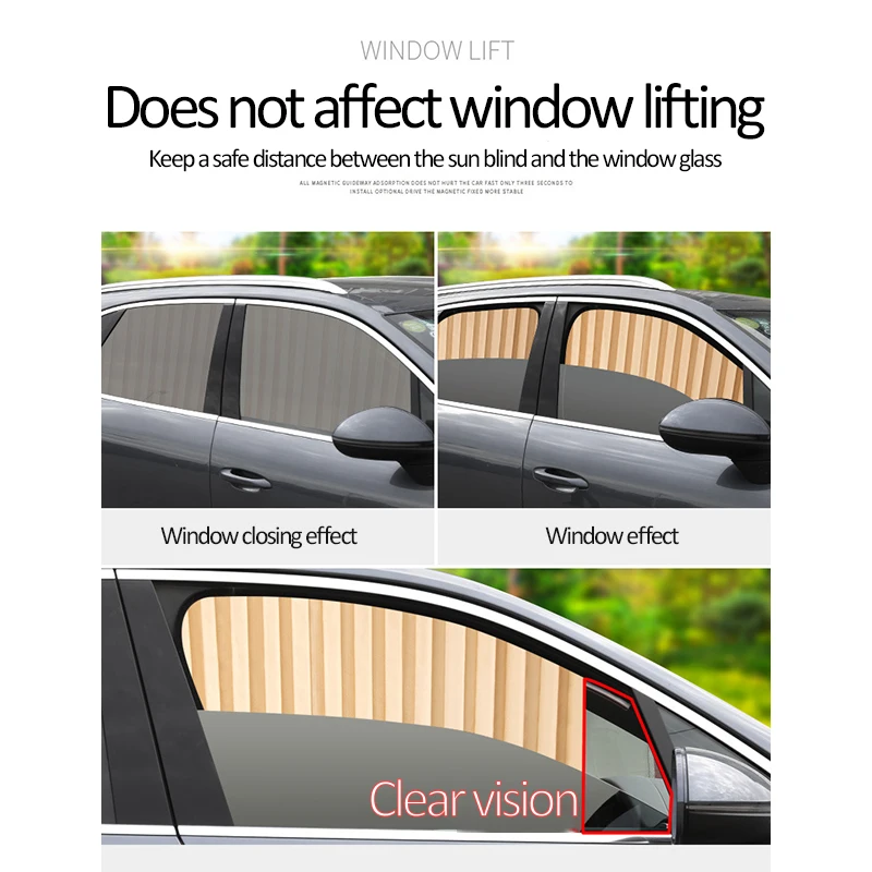 2 шт./компл. автомобильный солнцезащитный козырек с боковым окном регулируемый