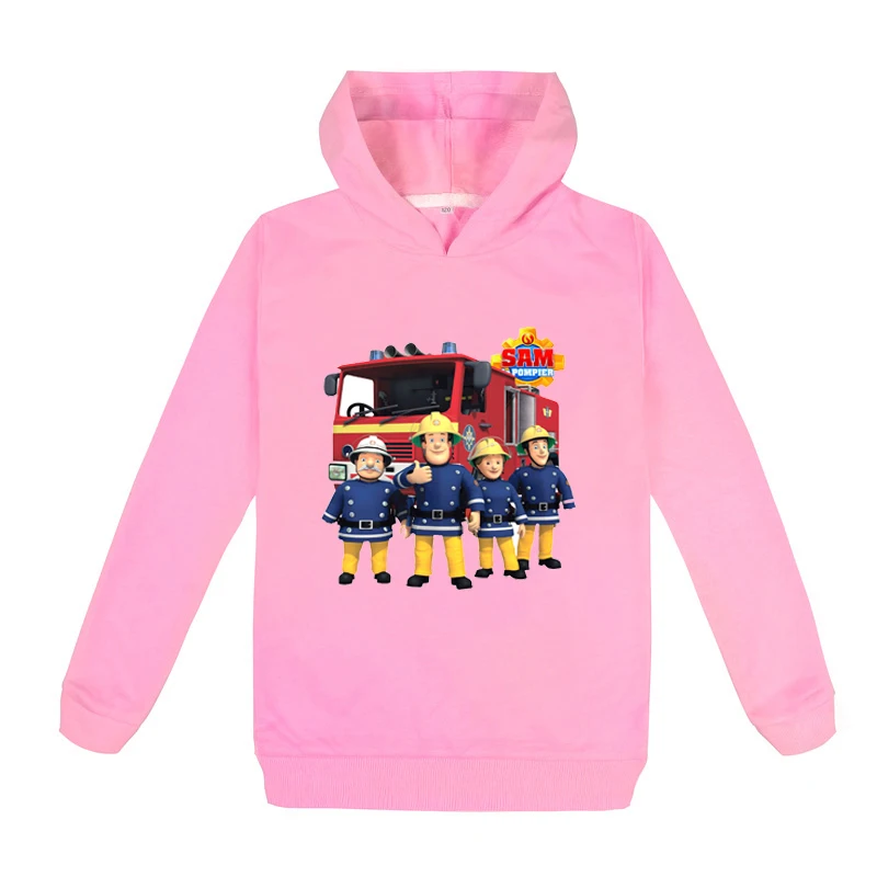 2020 Весна Пожарника одежда Сэм с капюшоном для мальчиков Весенняя куртка девочек