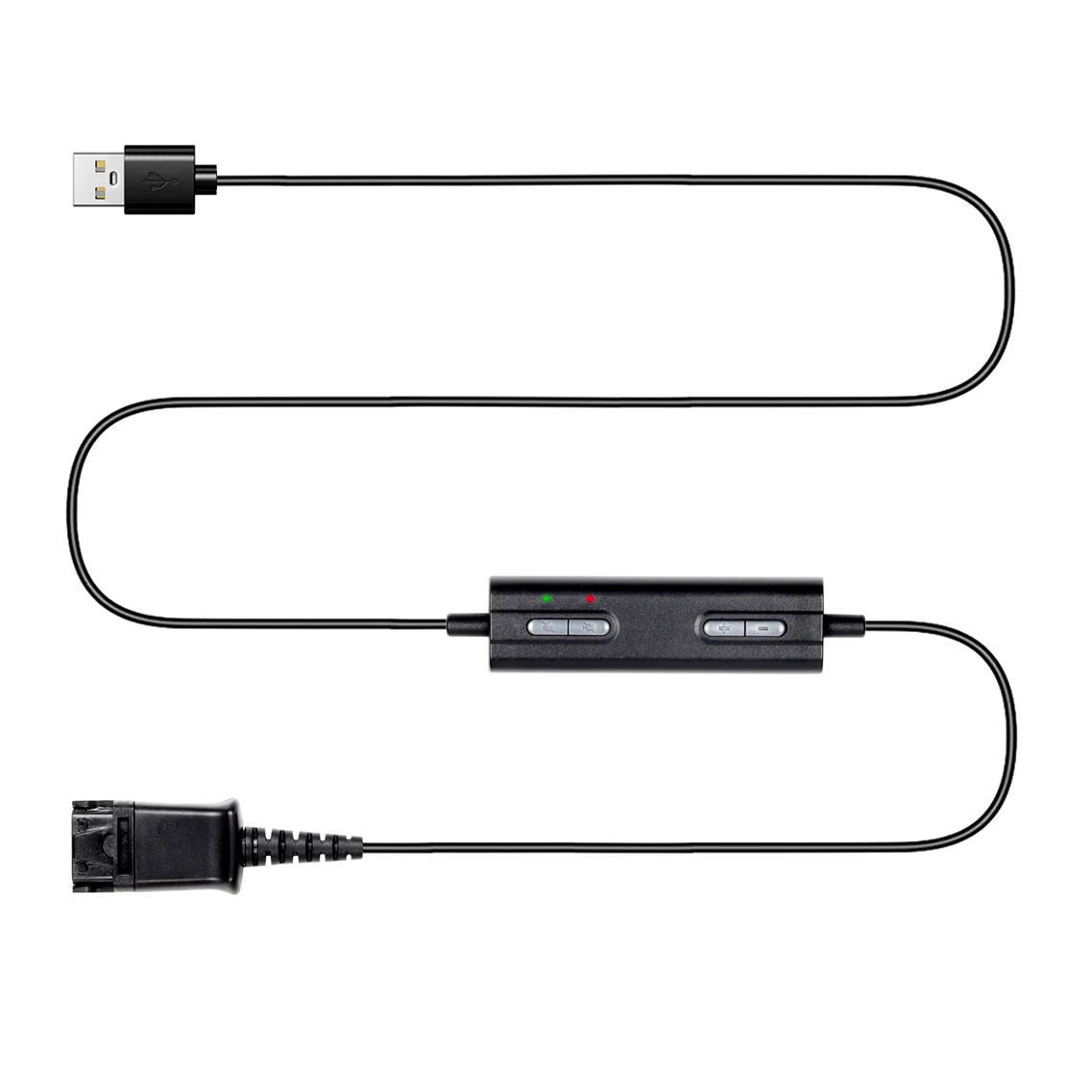 QD к USB адаптеру Heaset соединитель как гарнитура PLT с отключением звука и регулятором