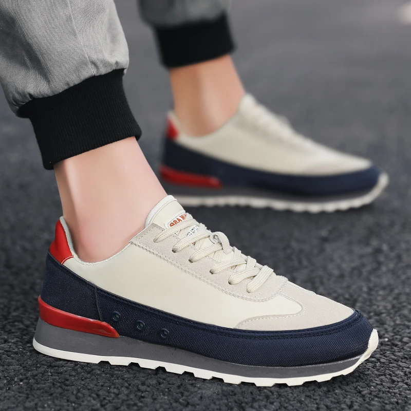 

Осенняя повседневная мужская обувь, легкая мужская спортивная обувь, удобная мужская холщовая обувь на шнуровке, мужские кроссовки
