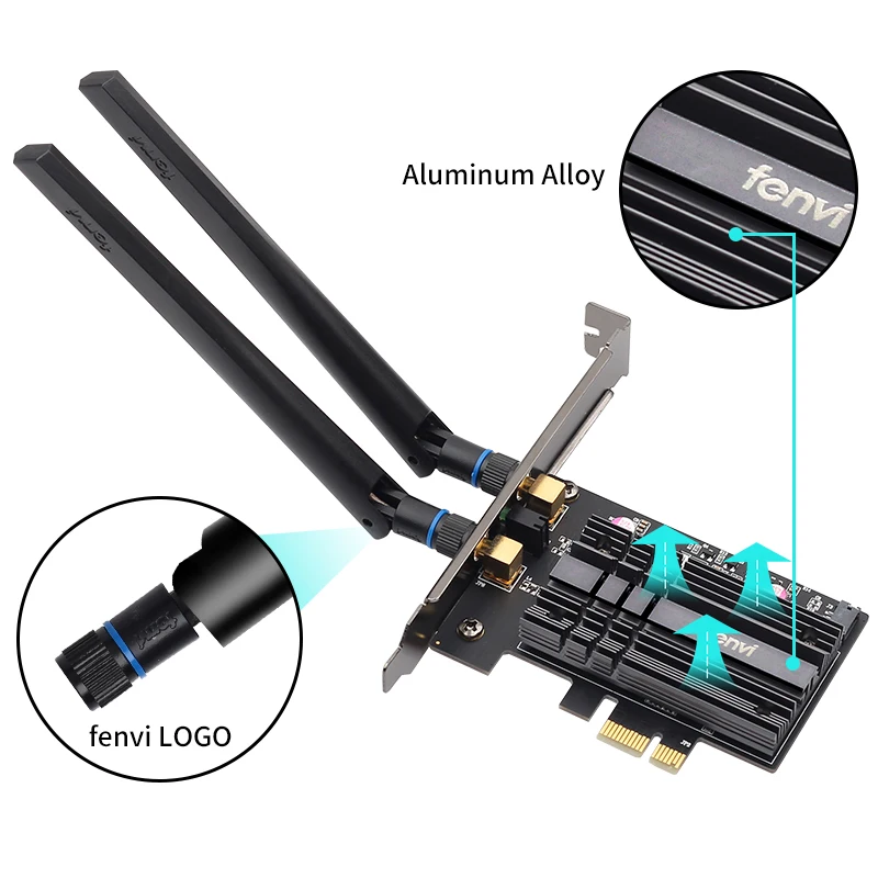 Dual band 3000 Мбит/с AX200 рабочего стола PCIE Беспроводной адаптер Wi Fi 6 Intel AX200NGW 2 4 г/с) 5 ГГц