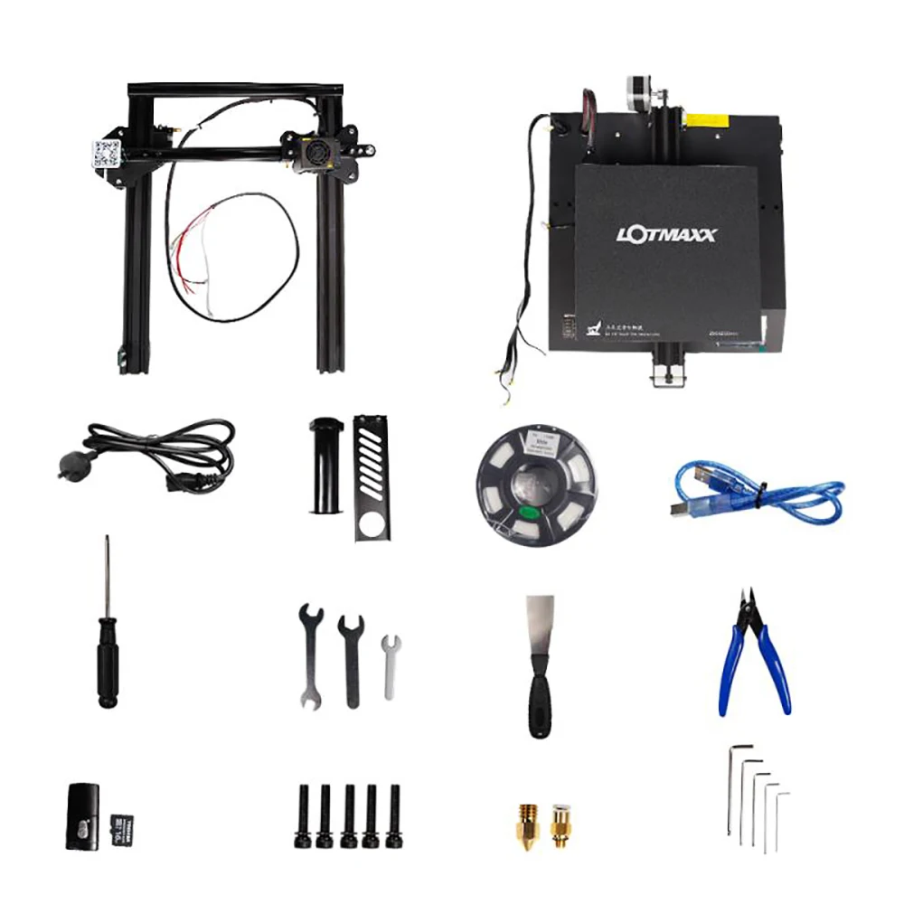 

Lotmaxx Impresora 3d Printer Kit Super Large Size 3d Drucker for Home Desktop Mean Well Power Supply 3d Drukarki Machine