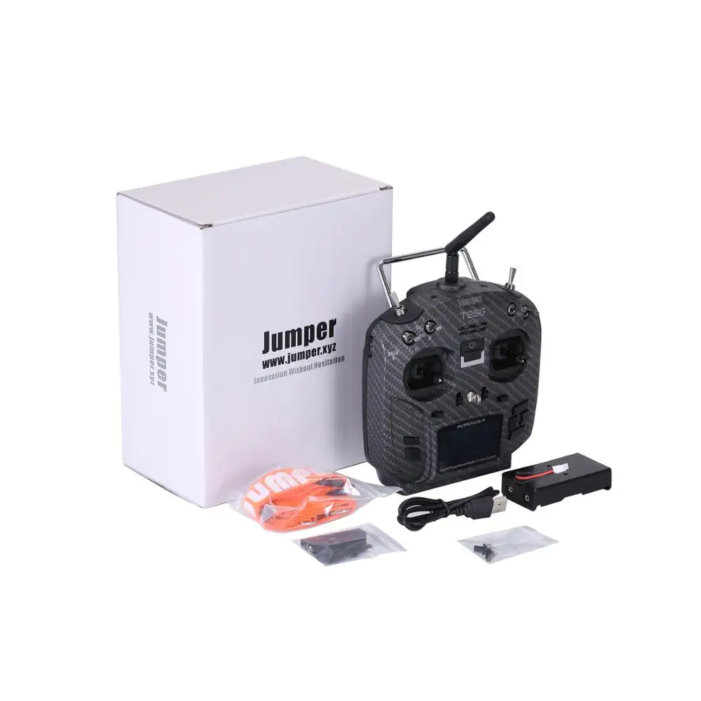 Jumper T8SG Plus V2 Hall Gimbal multi-протокол 2 42 &quotЖК-передатчик из углеродного волокна для Flysky