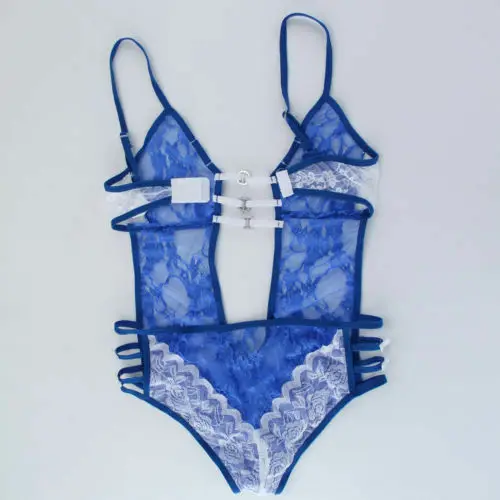 

Sexy-Lingerie-Women-Lace-Dress-Underwear-Babydoll-Sleepwear-G-string Black