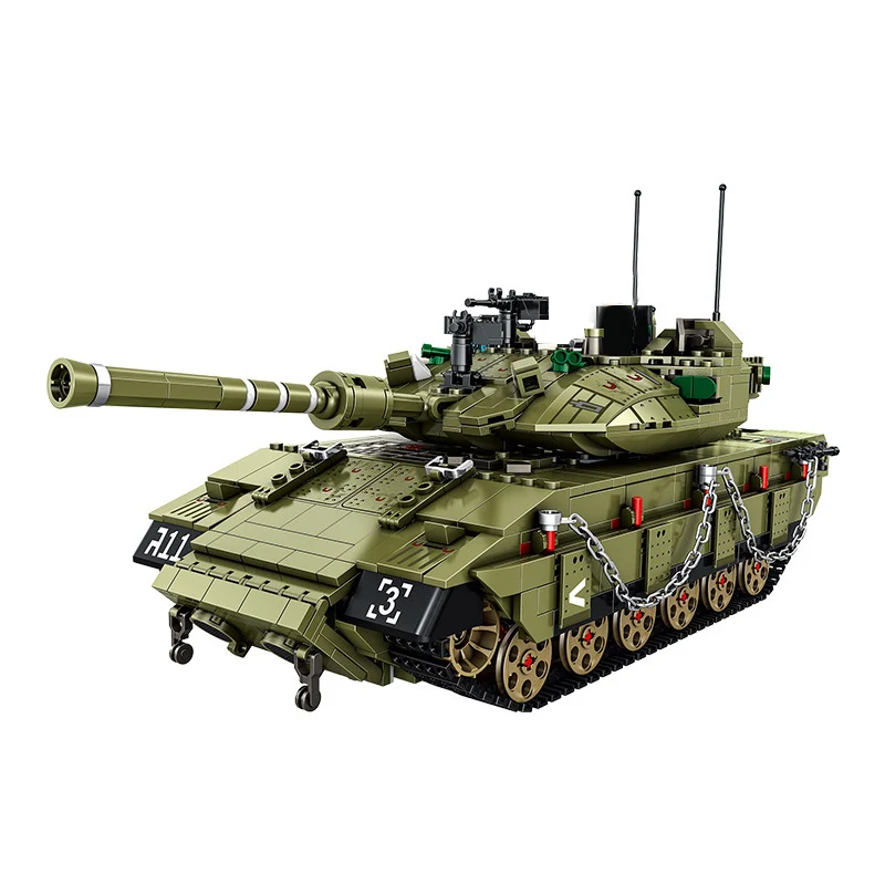 Военная Униформа Panzer Танк Меркава MK4 леопарда 2 машина с ракетной установкой