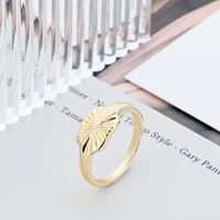 chandler chandler gold plating signet ring gold simple vergina sun ring square signet ring