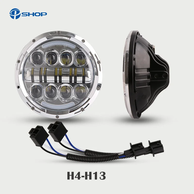 Передсветильник фара для JEEP Wrangler беласветодиодный светодиодсветильник лампа 80