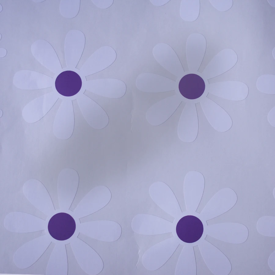 Белый ромашки с розовыми фиолетовыми лепестками цветов графическая виниловая