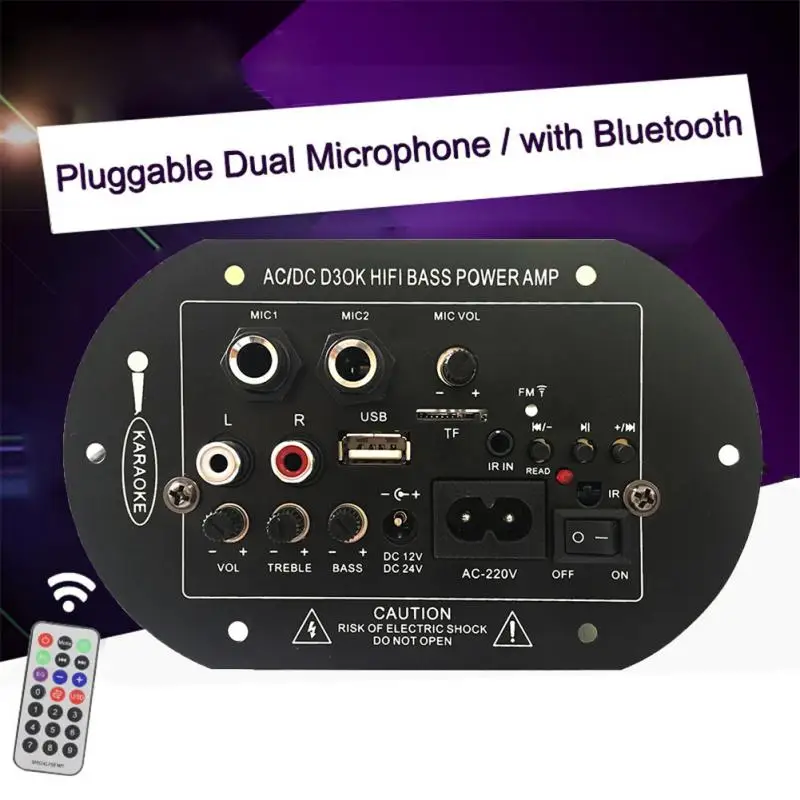 1pc Brand New D3 8 &quot/ 10&quot Bluetooth-Compatible Home Audio Amplifier Board 12V24V220V Subwoofer USB FM TF | Электроника
