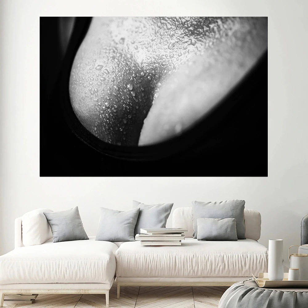 

Sexy Female FigureFashion Photography Poster Canvas Painting Prints Black and White Wall Art Picture Living Room Modern Decor