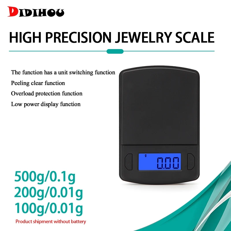 1 шт. высокоточные мини-весы пластиковые карманные весы для взвешивания