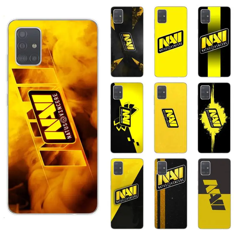 

cs go natus vincere navi logo Phone Case For Samsung S5 S6 S7 S8 S9 S10 S20 plus lite A51 A71 A21S Transparent Cover