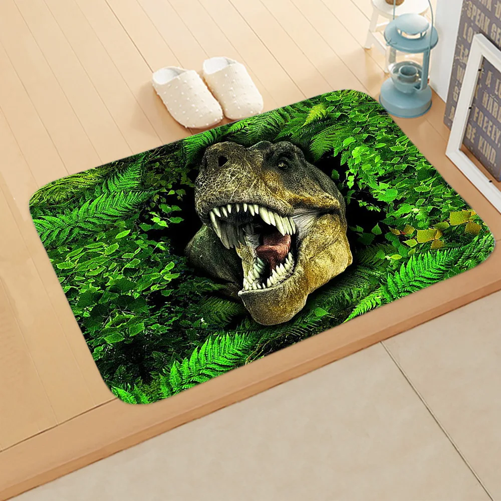

Динозавр волк аниме плюшевая винтажная Кассетная лента внутренний Дверной Коврик Нескользящие дверные напольные коврики ковры Декор крыл...