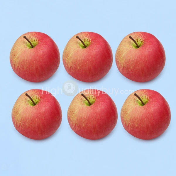 

6 pcs rtificial Red Apple Lifelike Foam Simulation Fake Fruits Green Apples Garden House Party Kitchen Decor