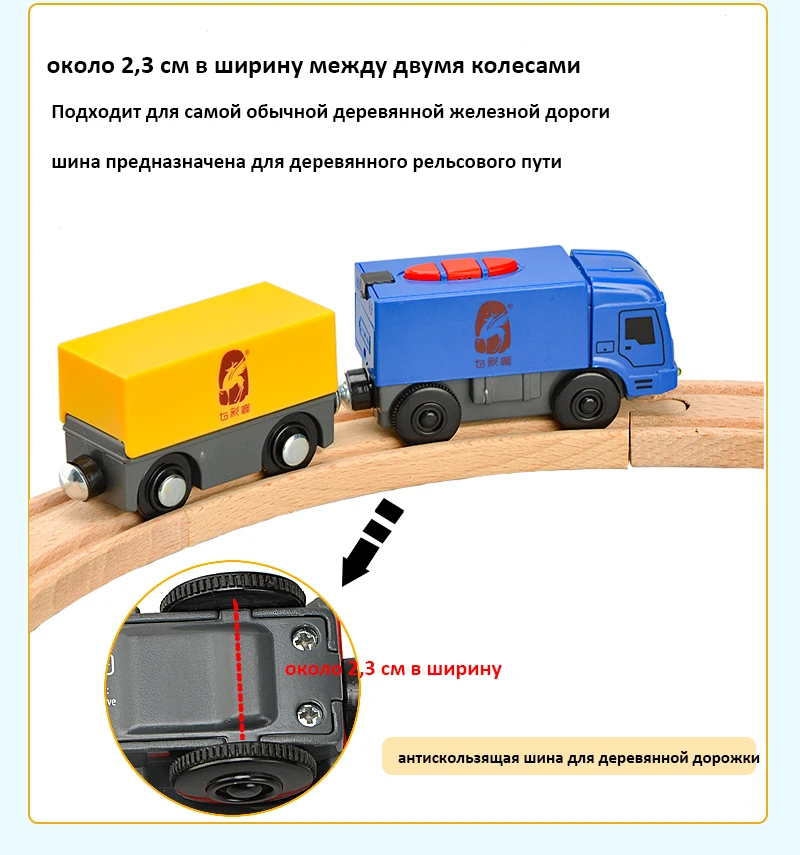 cdek Локальная RC электрический магнитный поезд с каретой звук и свет Экспресс грузовик FIT деревянный трек электрическая игрушка для детей Детские игрушки