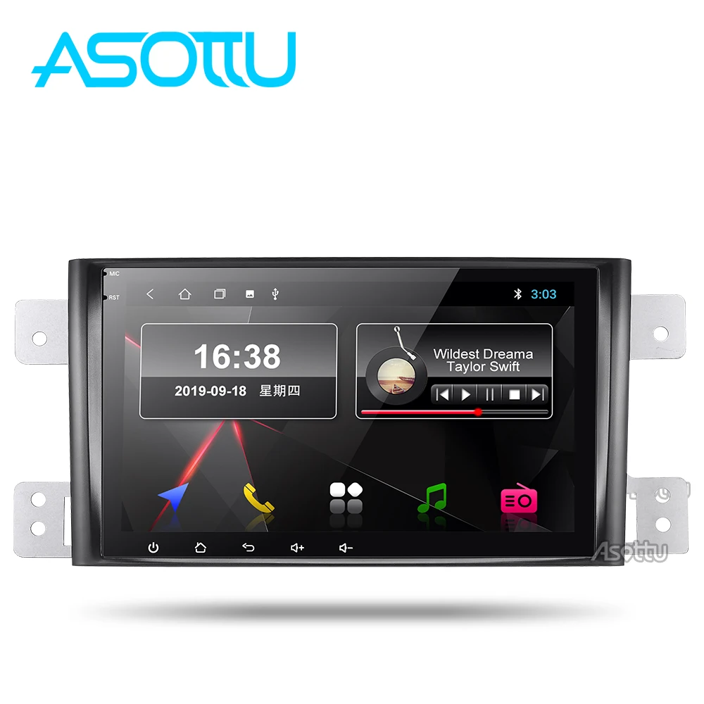 Asottu ips Android 9,0 PX30 автомобильный dvd для Suzuki Grand Vitara 2005-2012 мультимедиа головное устройство gps Радио Стерео gps навигация