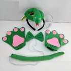 Взрослые дети плюшевый мультфильм мальчик ранний хвост галстук лапа перчатки животные украшение на день рождения Косплей Костюм