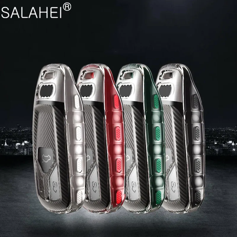 

Soft TPU Car Remote Key Shell Case Cover For Audi A6 A5 Q7 S4 S5 A4 B9 Q7 A4L 4M TT TTS RS 8S 2016 2017 2018 Interior Accessorie