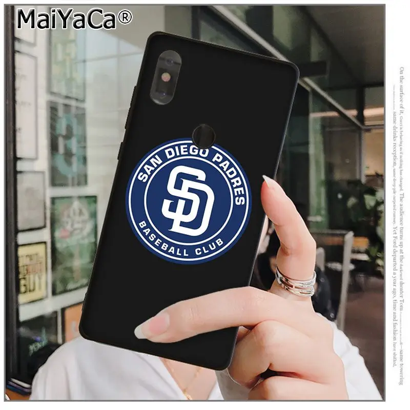 MaiYaCa San Diego Padres High Quality Phone Case for xiaomi mi 6 8 se note2 3 mix2 redmi 5 5plus note 4 case | Мобильные телефоны и