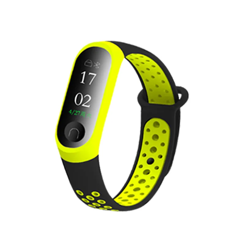 Запасной ремешок для браслета Xiaomi Mi Band 2 3 водонепроницаемый силиконовый