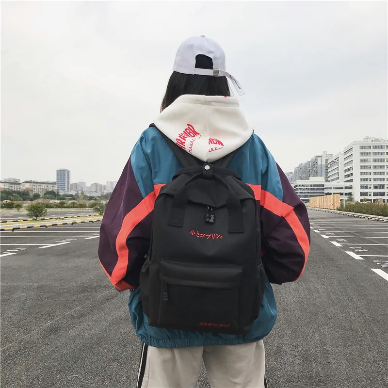 Рюкзак 2019 простой студенческий рюкзак для младшей средней школы Ткань Оксфорд