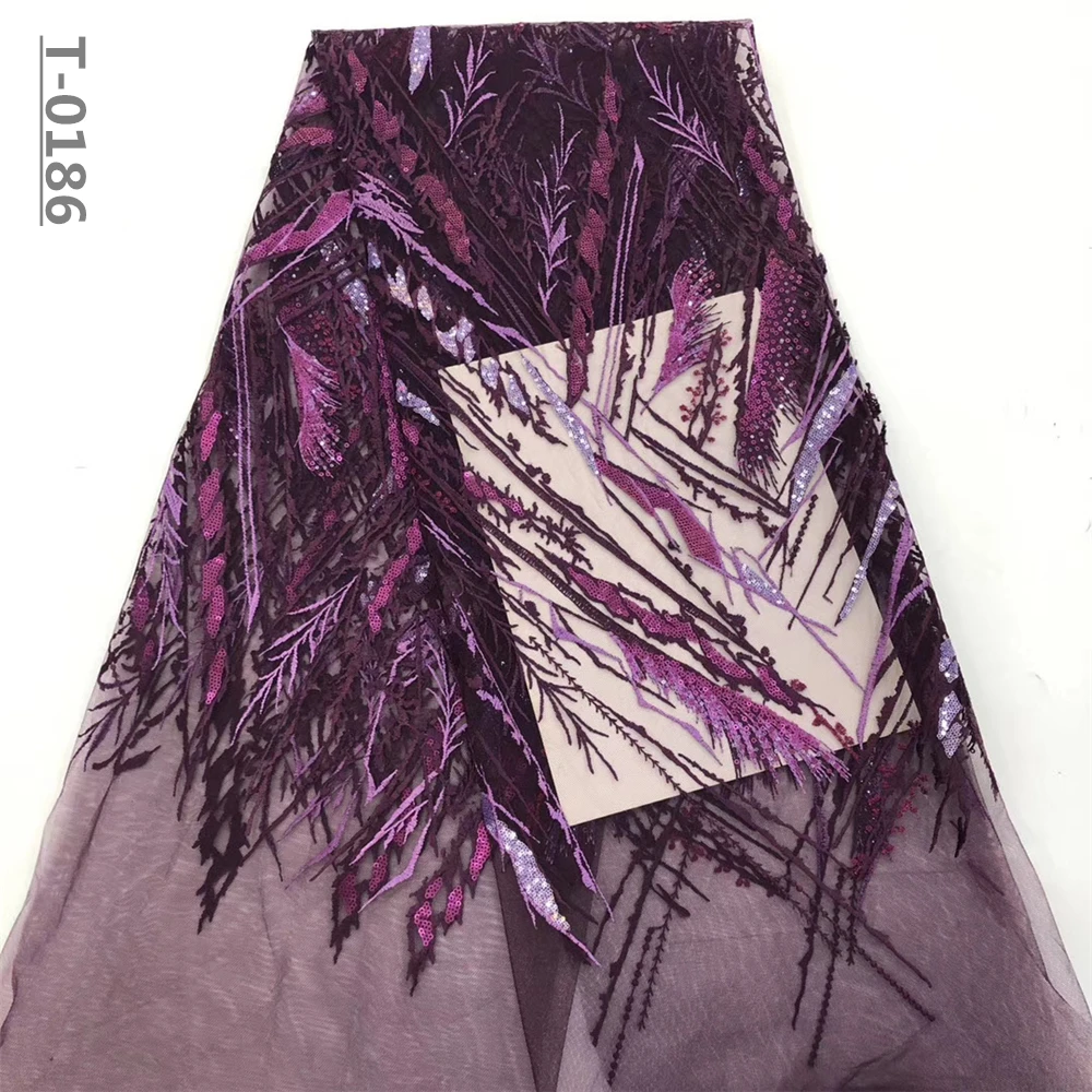 Лидер продаж 2019 французская нигерийская сетка с блестками африканский тюль