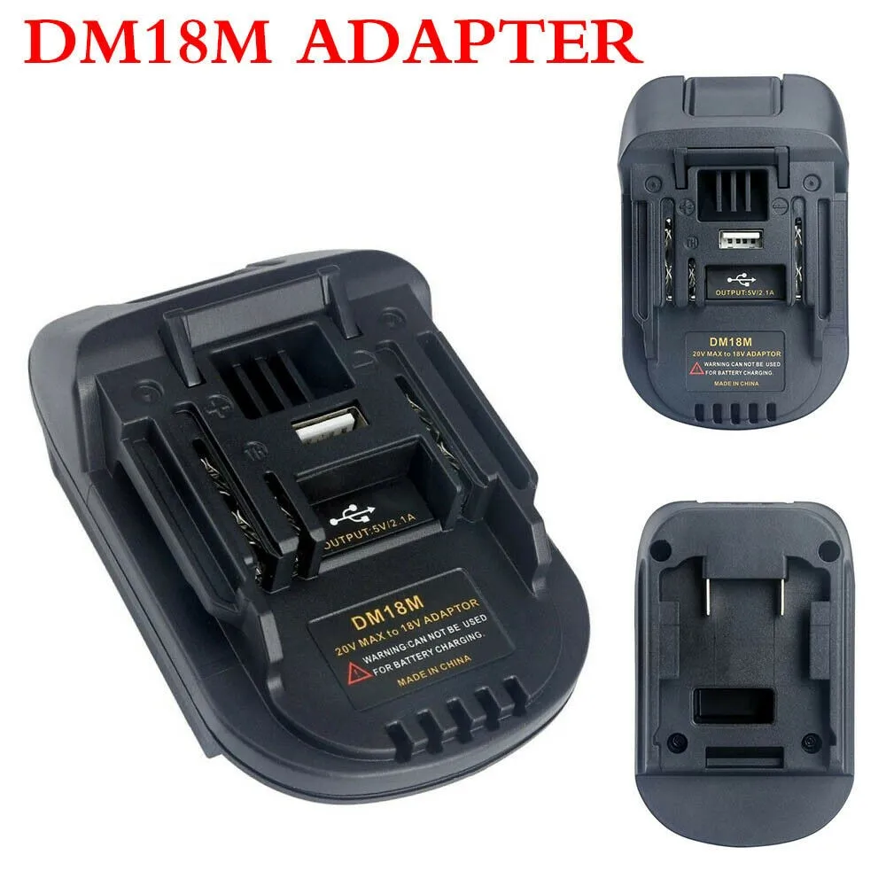 

DM18M Battery Adapter Converter For Milwaukee Dewalt To Makitas 18V BL1830 BL1850 DM18M Li-Ion Battery Tool Battery