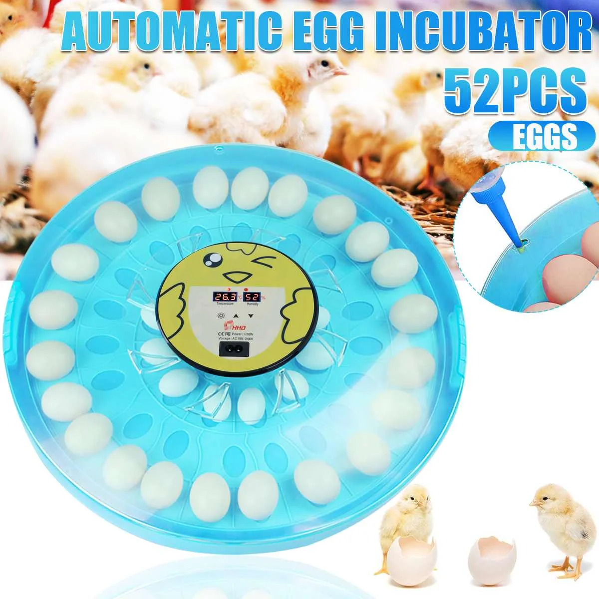 

Инкубатор для яиц, инкубатор для перепелиных и птиц, 52 инкубатора