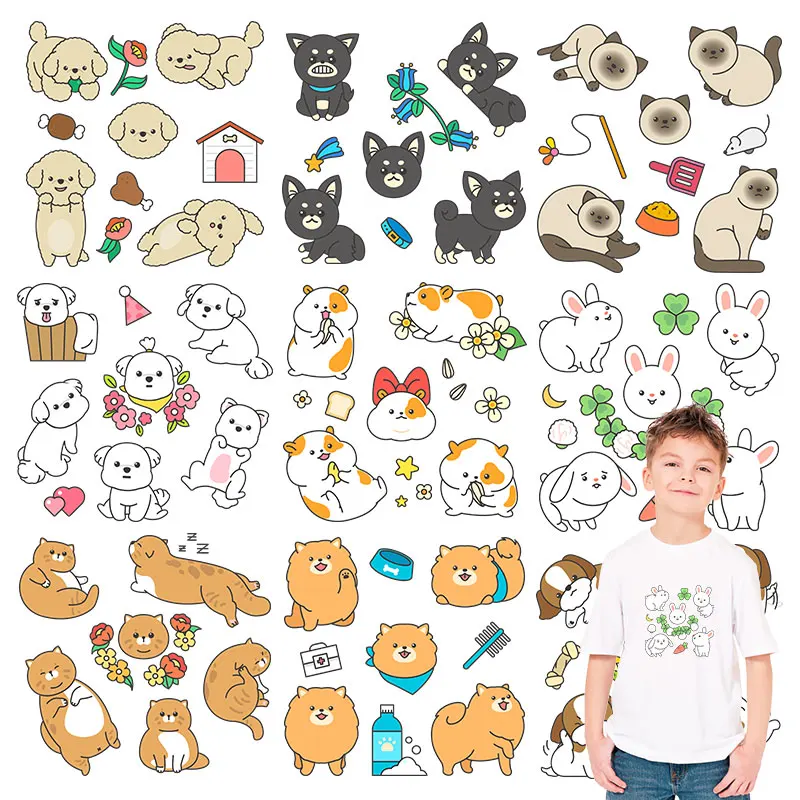 Милые животные кошки собаки лисы искусственная детская одежда куртка значки