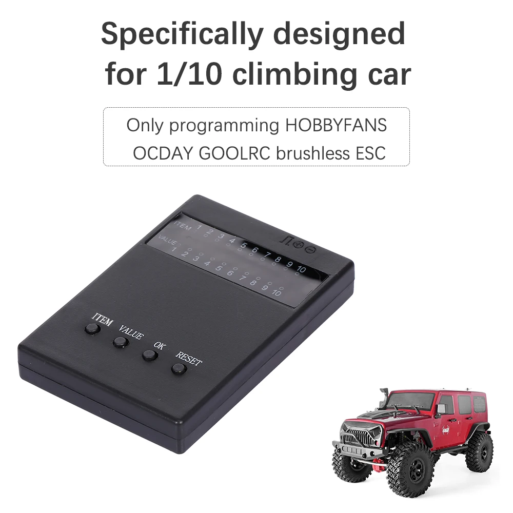 Программируемая карта HOBBYFANS для программирования OCDAY GOOLRC Brushless ESC 1:10 внедорожник