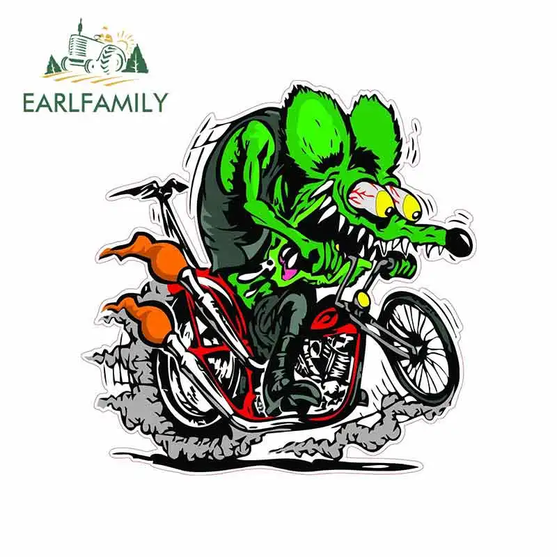 EARLFAMILY 13 см x 12 9 для крыса Фин аниме Обёрточная бумага виниловые наклейки на машину
