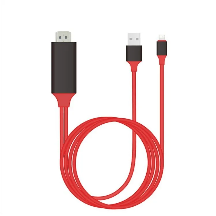 TV Stick 8 Pin to HDMI Cable HDTV TV Digital AV Adapter USB HDMI 1080P Smart Converter Cable For iPhone X 8 8 plus 7 7 Plus 6 6s