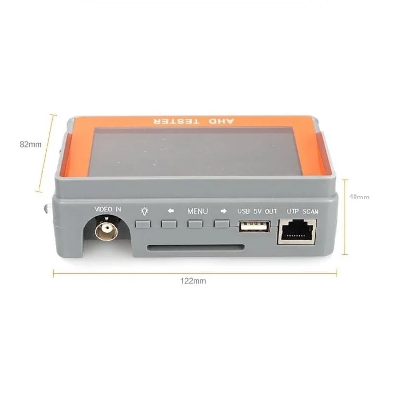 IV7A 4,3 дюймов HD AHD CCTV тестер монитор AHD 1080P аналоговая камера PTZ UTP Кабельный тестер 12V1A выход